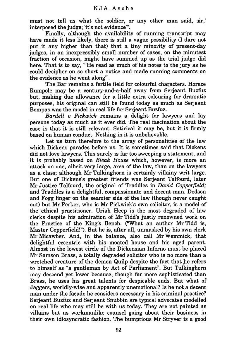 Dickens and the Law KJA Asche p. 92